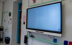 Interactive Display Board inside classroom