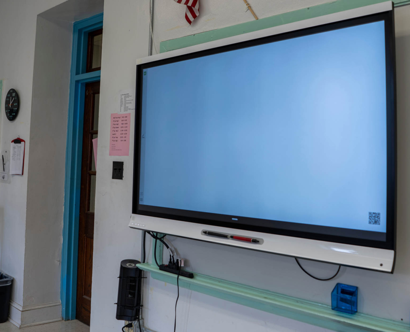 Interactive Display Board inside classroom